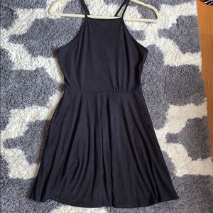 LA hearts black faux suede dress